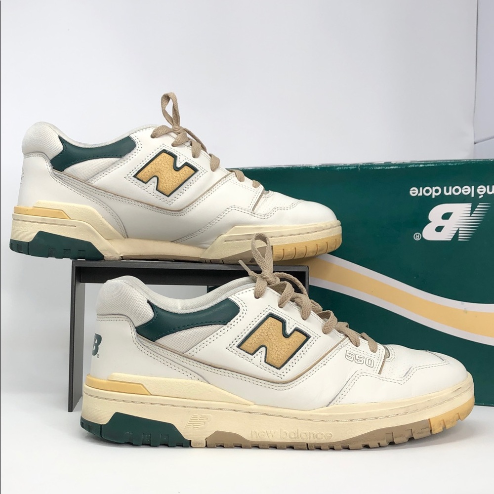 New Balance 550 x Aime Leon Dore Green Yellow BB550A2 Men’s Sneakers - Size 10.5